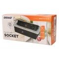 Gniazdo wpuszczane w blat 2x 230V 2P+Z + 2x ładowarka USB 5V/2.1A czarne
