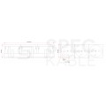 Gniazdo zasilające 3x 230V [2P+Z] 6M 45x135 z kluczem czerwone Mediabox Alantec