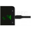 GREEN CELL Kabel USB 2.0 typ A / micro-B (wtyk / wtyk) Quick Charge 3.0 płaski czarny 0,25m