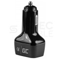 Green Cell Ładowarka samochodowa USB Quick Charge 3.0 + USB typ-C Power Delivery (30W)