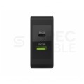 Green Cell Ładowarka sieciowa 1x USB typ-A + 1x USB typ-C Power Delivery (45W) czarna