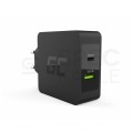 Green Cell Ładowarka sieciowa 1x USB typ-A + 1x USB typ-C Power Delivery (45W) czarna