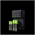 Green Cell Zestaw Ładowarka akumulatorów 4x Ni-MH (R03 AAA / R6 AA) VitalCharger + 4 akumulatorki Ni-MH [R03 AAA] 800mAh