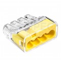 IDEALNA Szybkozłączka 4x 0,75-4mm2 uniwersalna bezhalogenowa (na drut / na linkę) 450V/32A SCP4 SIMET 10szt.