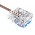 IDEALNA Szybkozłączka z dźwignią 2x 0,2-4mm2 uniwersalna bezhalogenowa (na drut / na linkę) 450V/32A SIMET 10szt.