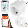 Inteligentne gniazdko zasilające typu Schuko 230V 16A zdalnie sterowane Smart Plug białe