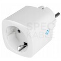 Inteligentne gniazdko zasilające typu Schuko 230V 16A zdalnie sterowane Smart Plug białe