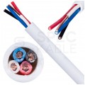 Kabel alarmowy BiTprotect YTDY 4x0,5mm biały 100V domofonowy drut Bitner