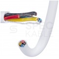 Kabel alarmowy SCYY 4x0,22mm2 biały 150V domofonowy linka Technokabel