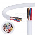 Kabel alarmowy YTDY 8x0,5mm biały 100V domofonowy drut Mercor