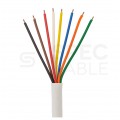 Kabel alarmowy YTDY Eco 8x0,45mm biały 100V domofonowy drut Bitner