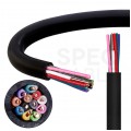 Kabel alarmowy ziemny YTDY 12x0,45mm czarny 100V domofonowy żelowany drut Mercor