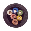 Kabel alarmowy ziemny YTDY 6x0,45mm czarny 100V domofonowy żelowany drut Mercor