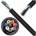 Kabel alarmowy ziemny YTDY 8x0,45mm czarny 100V domofonowy żelowany drut Mercor