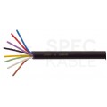 Kabel alarmowy ziemny YTDY 8x0,45mm czarny 100V domofonowy żelowany drut Mercor