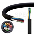 Kabel alarmowy ziemny YTDY 8x0,45mm czarny 100V domofonowy żelowany drut Mercor