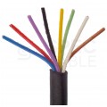 Kabel alarmowy ziemny YTDY 8x0,45mm czarny 100V domofonowy żelowany drut Mercor