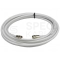 Kabel antenowy SAT TV F (wtyk / wtyk) 2m HQ