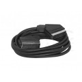 Kabel Audio-Video EURO SCART (wtyk 21-pin / wtyk 21-pin) czarny 1,5m