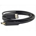 Kabel DisplayPort 1.1 / HDMI 4K@30 FHD@60 (wtyk / wtyk) czarny 1,8m