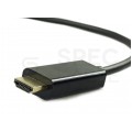 Kabel DisplayPort 1.1 / HDMI 4K@30 FHD@60 (wtyk / wtyk) czarny 1,8m