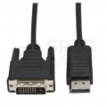 Kabel DisplayPort 1.2 / DVI-D Single Link FHD@60 (wtyk / wtyk) czarny 3m