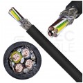 Kabel do falowników ziemny SERVO-EMV-UV 2XSLCYK-J 4x1,5mm2 czarny 0,6/1kV ekranowany EMC linka Helukabel