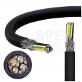 Kabel do falowników ziemny SERVO-EMV-UV 2XSLCYK-J 4x10mm2 czarny 0,6/1kV ekranowany EMC linka Helukabel