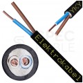 Kabel energetyczny ziemny YKY 2x1,5mm2 czarny 0,6/1kV drut Elektrokabel
