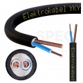 Kabel energetyczny ziemny YKY 2x1,5mm2 czarny 0,6/1kV drut Elektrokabel