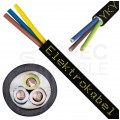 Kabel energetyczny ziemny YKY 3x4mm2 czarny 0,6/1kV drut Elektrokabel