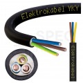 Kabel energetyczny ziemny YKY 3x4mm2 czarny 0,6/1kV drut Elektrokabel