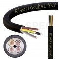 Kabel energetyczny ziemny YKY 4x10mm2 czarny 0,6/1kV drut Elektrokabel