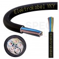 Kabel energetyczny ziemny YKY 5x10mm2 czarny 0,6/1kV drut Elektrokabel