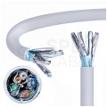 Kabel FTP kat.6A F/FTP 4x2x0,57 Dca jasnoszary LSOH Alantec