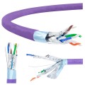 Kabel FTP kat.6A F/FTP 4x2x0,57 fioletowy LSOH NEKU