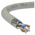 Kabel FTP kat.7 S/FTP 4x2x0,57 B2ca jasnoszary LSOH Alantec