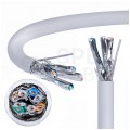 Kabel FTP kat.7 S/FTP 4x2x0,57 B2ca jasnoszary LSOH Alantec