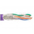 Kabel FTP kat.7 S/FTP 4x2x0,57 fioletowy LSOH Molex
