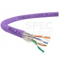 Kabel FTP kat.7 S/FTP 4x2x0,57 fioletowy LSOH Molex