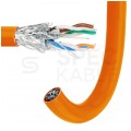 Kabel FTP kat.7 S/FTP 4x2x0,57 pomarańczowy LSOH NEKU