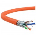 Kabel FTP kat.7 S/FTP 4x2x0,57 pomarańczowy LSOH NEKU