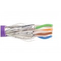 Kabel FTP kat.7A S/FTP 4x2x0,57 fioletowy LSOH Molex