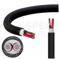 Kabel głośnikowy BiTsound INSTAL 2x2,5mm2 Cu OFC zewnętrzny B2ca bezhalogenowy LSOH czarny Bitner