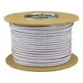 Kabel głośnikowy płaski SMYp 2x0,22mm2 Cu biały Elektrokabel