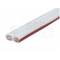 Kabel głośnikowy płaski SMYp 2x0,22mm2 Cu biały Elektrokabel