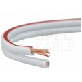 Kabel głośnikowy płaski SMYp 2x0,35mm2 Cu biały Elektrokabel