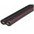 Kabel głośnikowy płaski SMYp 2x0,35mm2 Cu czarny Elektrokabel
