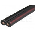 Kabel głośnikowy płaski SMYp 2x0,5mm2 Cu czarny Mercor