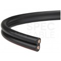 Kabel głośnikowy płaski SMYp 2x0,5mm2 Cu czarny Mercor